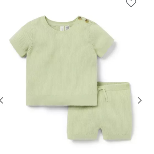 Baby Celery Field Baby Ribbed Knit Matching Set by Janie and Jack