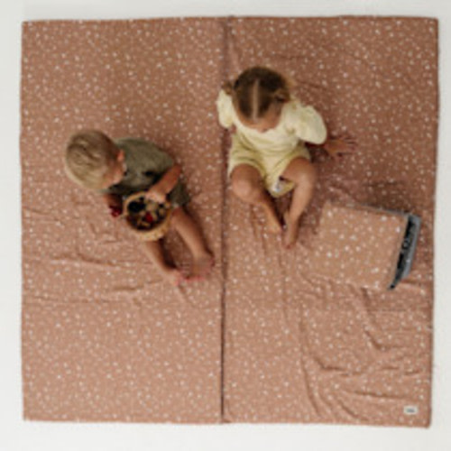 Toki Kids Standard Organic Cotton Play Mat - Terrazzo Clay