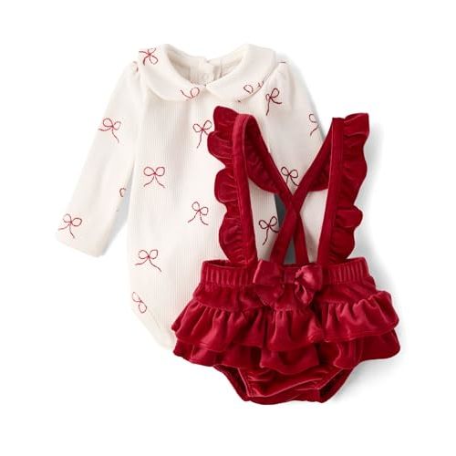 The Children's Place Baby Girls' And Newborn Bodysuit and Skirt, 2 Piece Outfit