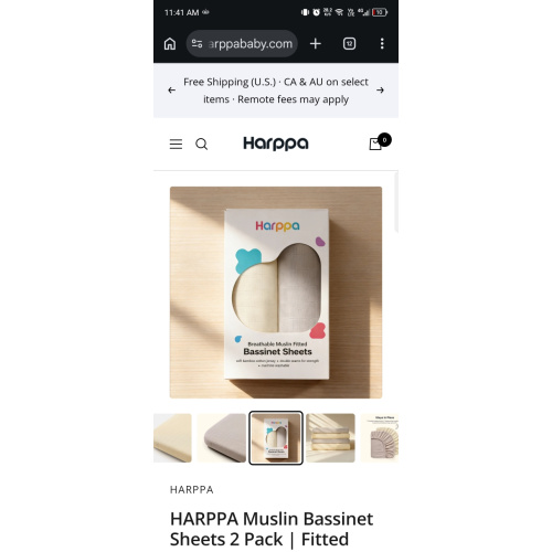 HARPPA | Cuddly Bassinet Sheets 2-Pack