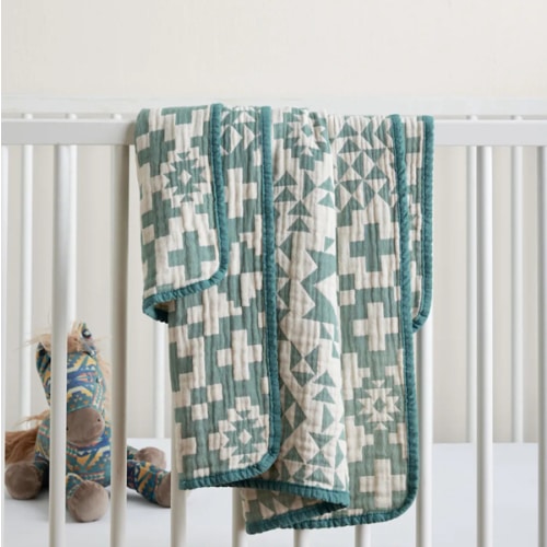 BLUE RIDGE ORGANIC COTTON BABY BLANKET
