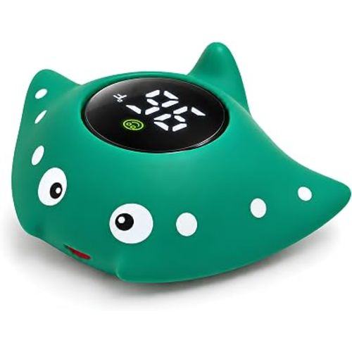 Baby Bath Thermometer, Manta Ray Won't Flip Over, 3-Icon Alert, Auto On/Off