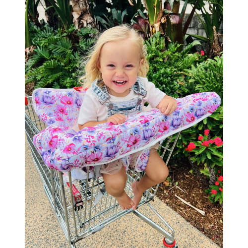 Shopping Trolley Liner -Sage Gingham