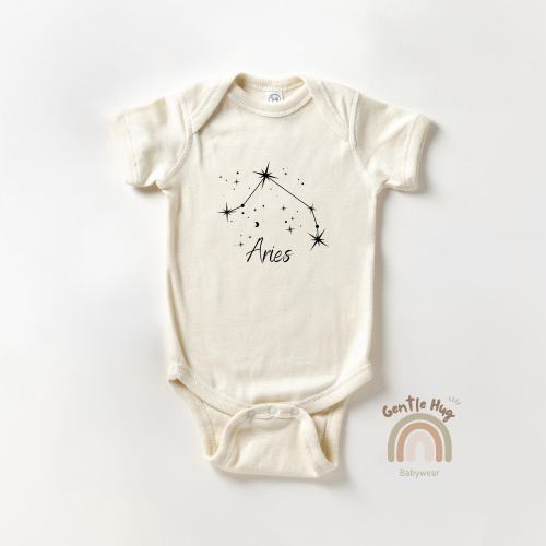 Aries Baby Bodysuit, Cute Constellation Bodysuit, Zodiac Baby Bodysuit, Aries Baby Bodysuit, Newborn Baby Bodysuit, Baby Shower Gift