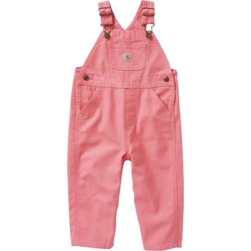 Carhartt Loose Fit Canvas Bib Overall Pink Lemonade
