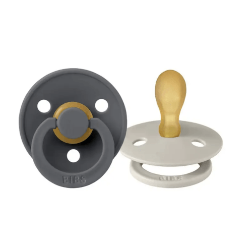 Pacifier (2 Pack) - 0-6 Months in Sand/Iron Colour