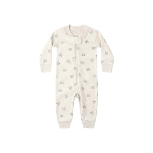 zip long sleeve sleeper in bears