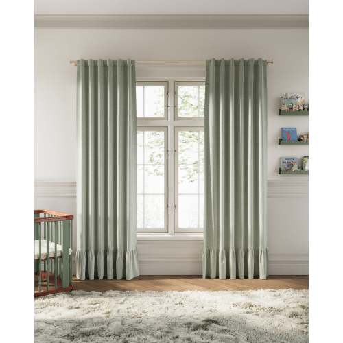 Orchard Ruffle Blackout Curtain | Nestig