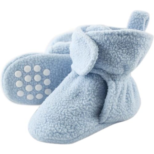 Luvable Friends Fleece Booties, 0-6 months - Blue