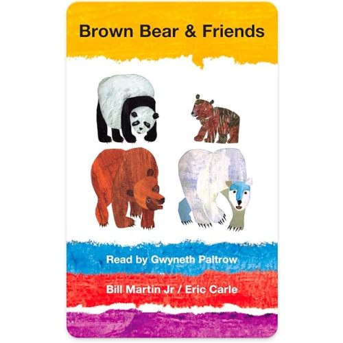 Yoto Brown Bear & Friends by Bill Martin Jr. & Eric Carle – Kids Audio Card for Use with Player & Mini All-in-1 Audio Device, Screen-Free Listening with Playtime Bedtime & Travel Stories, Ages 2+