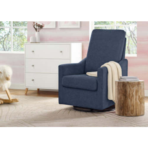 Andie Nursery Glider Swivel Chair with Stain-Resistant LiveSmart Fabric
