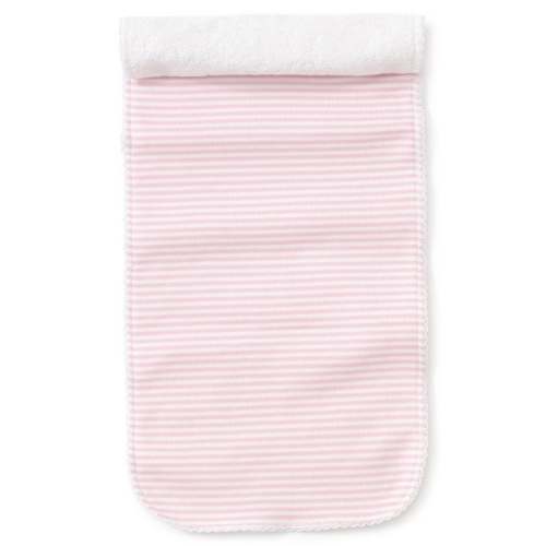 Simple Stripes Pink Burp Cloth Pink