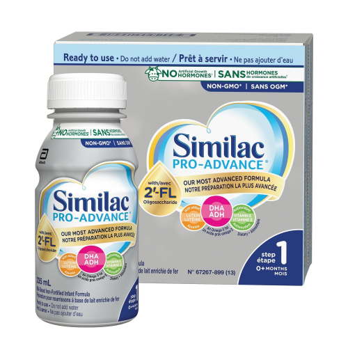 Similac Pro-Advance Step 1, Baby Formula, Our Closest Formula to Breast Milk with 2’-FL, Easy To Digest, 0+ Months, Ready to Feed, 16 x 235 mL, Ready to Feed, 16 x 235 mL - Walmart.ca