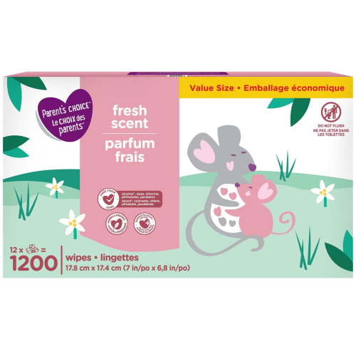 Parent's Choice Fresh Scent, 1200 wipes