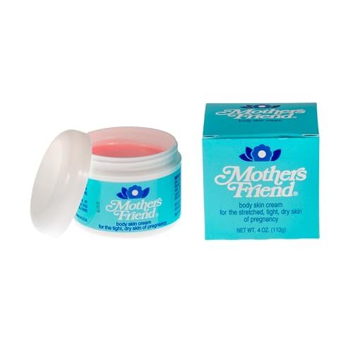 S.S.S. CO. Mother’s Friend Moisturizing Body Cream - 4 oz, Postpartum Essentials for Stretch Mark Care During Pregnancy, Soothe Stretched, Tight, Dry Skin, Made in USA