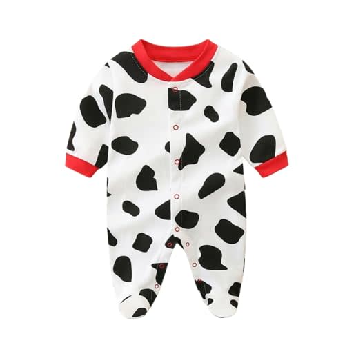 Baby Long Sleeve Romper Cotton Cartoon Print Newborn Infant Bodysuit Jumpsuit 0-18 Months Unisex