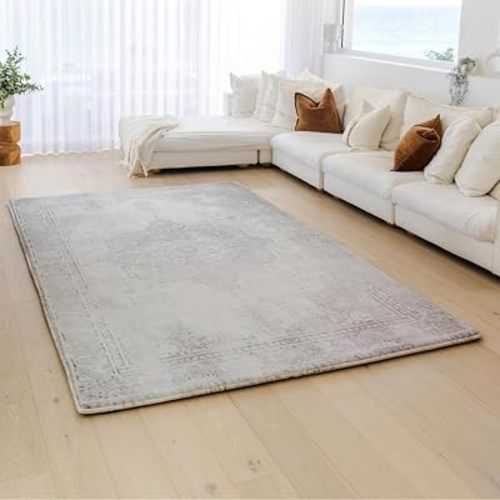 Muscle Mat Designer Relax Mat - 1.4" Thick Foam Base (Gray Persian, 5 ft x 6.6 ft)