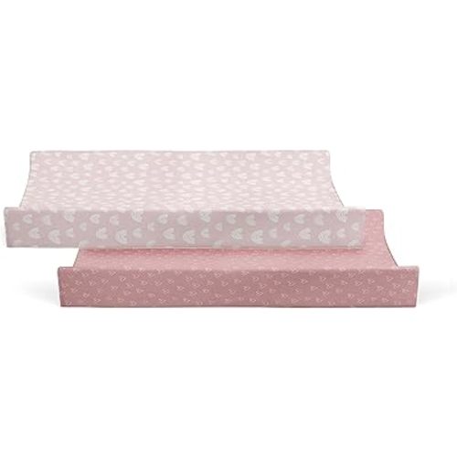 Bubba Blue Nordic Waterproof Change Mat Cover, 48 x 82 cm Size, Dusty Berry/Rose (Pack of 2) 100.0 Grams