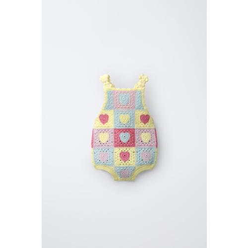 HEART KNIT ROMPER - Multicolored | ZARA United States