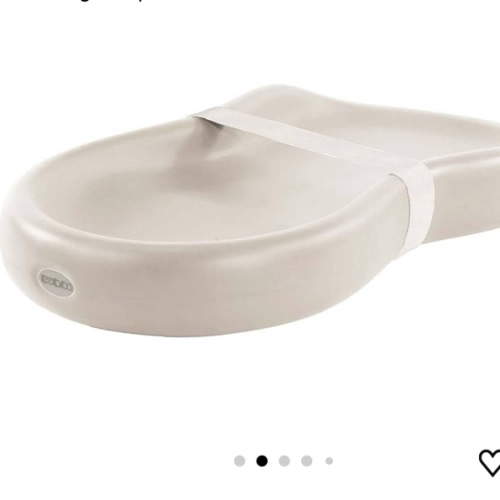 Keekaroo Peanut Changer Baby Vanilla – The Original Made in USA Easy-to-Clean Changing pad and The only Shell Over Foam, Fully Water Repellant, Wipeable Diaper pad, Wipe-Clean Changing pad