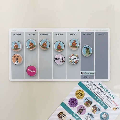 Visual Calendar Kit for Foster Kids – Mighty + Bright