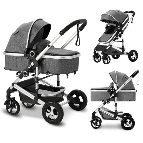 STHOUYN Convertible Baby Stroller, Folding High Landscape Infant Carriage, Adjustable Canopy, Diaper Bag, Anti-Shock | Wayfair