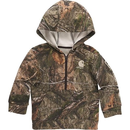 Carhartt Boys' Long-Sleeve Half-Zip Hooded Sweatshirt