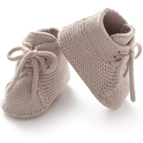 mimixiong Baby Booties Newborn Infant Sock Shoes Hand Knitted Boy and Girl Cozy Shoes