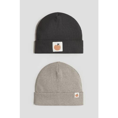 2-PACK COTTON BEANIES