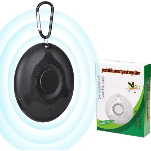 Mosquito Repellent Bug Zapper Portable Intelligent Ultrasonic Insect Repellent Mosquito Zapper Ultrasonic Outdoor Mosquito Repellent Outdoor Zapper Mosquito Can be Hung Zapper Indoor (Black)