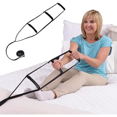Stander BedCaddie, Pull-Up Assist Bed-Ladder with Non-Slip Handles for Adults, Seniors, and Elderly, Adjustable Length Bed-Lift, Sit Up Helper Bed-Assist, Mobility Aid for Handicapped and Injured