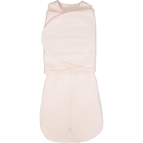 LullaBaby "Double Dream Swaddle: Exclusive Dual Wing Design, Pediatrician-Endorsed, Ultra-Soft Cotton, 2-4 Months, 12-20 lbs - Primrose Pink