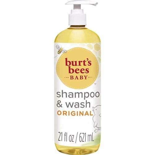 Burt's Bees Baby Shampoo & Wash, Original Tear Free Baby Soap - 21 Ounce Bottle - 21 Fl Oz (Pack of 1)