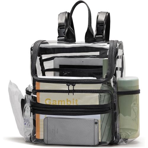 MOMINSIDE Diaper Bag Backpack Small Diaper Bag,Mini Diaper Bag, Clear Bag for Stadium Events Small Clear Bag 12x6x12 for Girls Boys Moms Dads Adult Concert Sports Bag