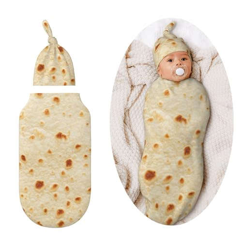 Tortilla Swaddle Blankets Newborn Receiving Blanket Burrito Baby Swaddle Wrap Soft Sleeping Sack for Baby Girls Boys