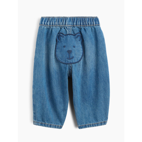 Baby Brannan Bear Patch Pull-On Jeans