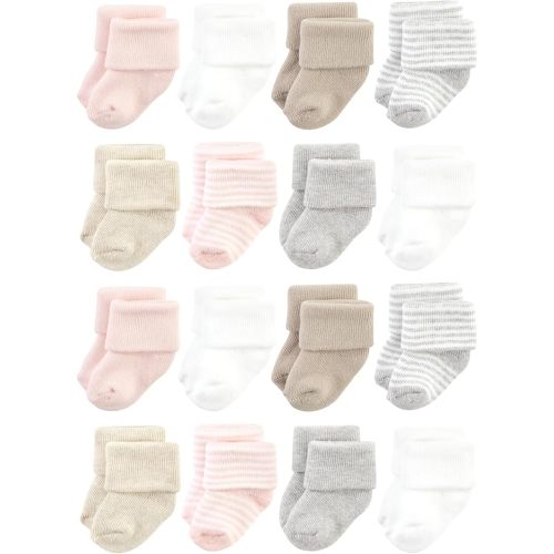 Hudson Baby Unisex Baby Cotton Rich Baby Terry Socks 16-Pack