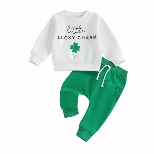 Kupretty Toddler Baby Boy Fall Winter Clothes Color Block Long Sleeve Sweatshirt Pullover Tops + Joggers Pants Outfit Set