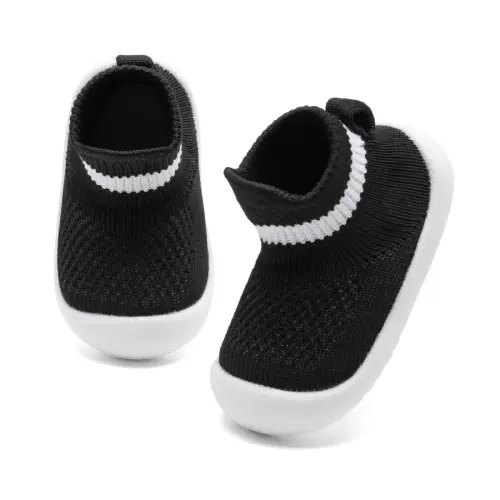 Meckior Baby Sock Shoes Baby Walking Shoes Infant Non-Slip Breathable Slippers Soft Rubber Sole Sneakers for Baby Boys Girls