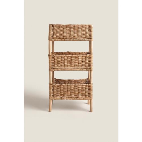 RATTAN STORAGE RACK