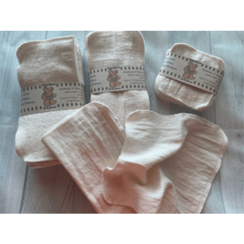 MamaBear Large Organic Unbleached Cotton Birdseye Reusable Cloth Wipes – MamaBearBabyWear