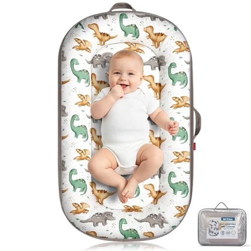 BUTOA Baby Lounger, Portable Infant Support Cushion for Newborn 0-24 Months