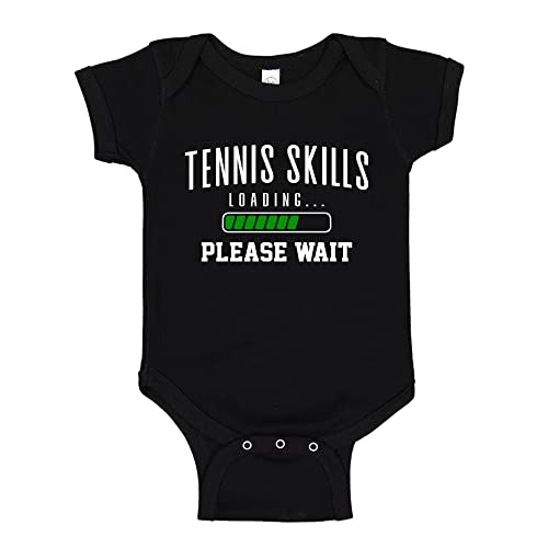 Tennis Baby Bodysuit One Piece Or Toddler T-Shirt Tennis Skills Loading Please Wait