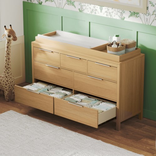 Dresser for the Nursery | Natural & White - Nurture&
