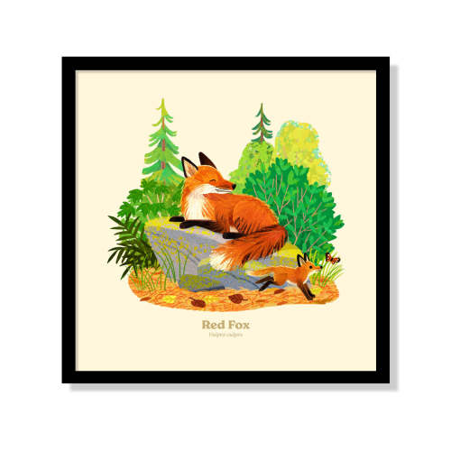Red Fox National Park Alphabet Print – Fifty-Nine Parks