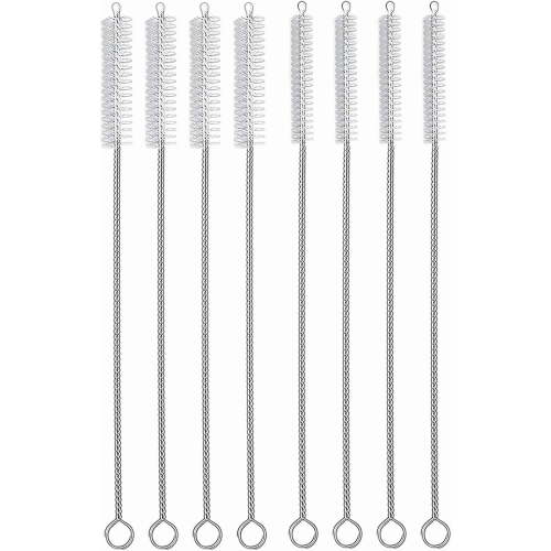 Ywuzuh Straw Cleaner Brush,8Pcs Reusable Extra Long Straw Cleaner, Drinking Straw Cleaning Brush for Sippy Cup, Water Bottle and Tubes