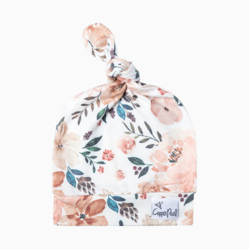 Copper Pearl Printed Top Knot Hat - Autumn