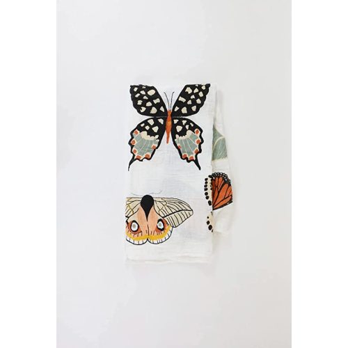 CLEMENTINE KIDS Muslin Infant Swaddles (Butterfly Collector)