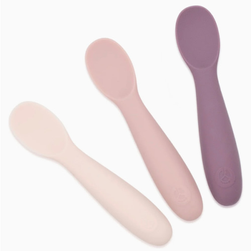 Baby-Led Weaning Silicone Spoons – Set of 3 with travel case