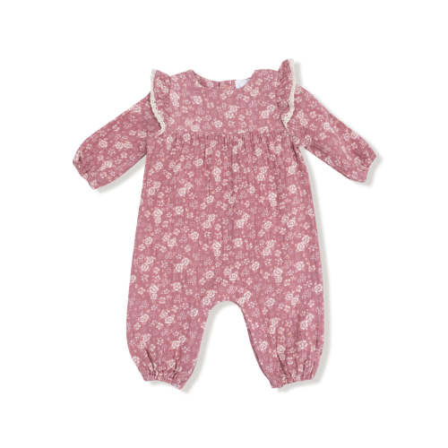 Ruffle Sleeve Romper, Bandana Floral